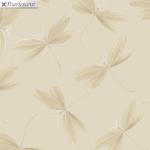 Essence of Pearl Dragonfly Silhouette Ecru 1 metre