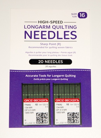 Longarm  Needles 16/100-R Sharp 2 x 10 pack